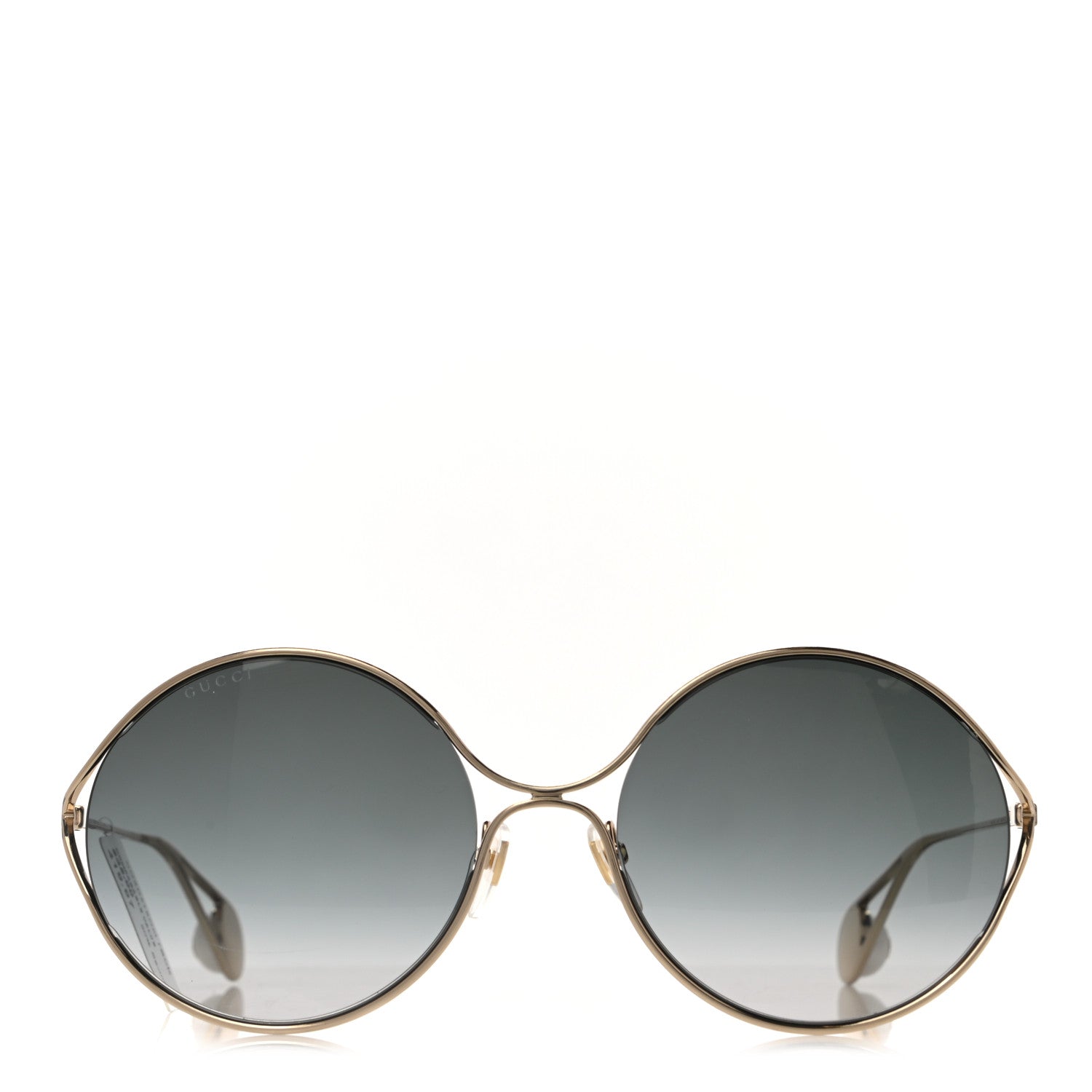 Gucci Round Pearl Tip Sunglasses GG0253S Gold 2 of 8