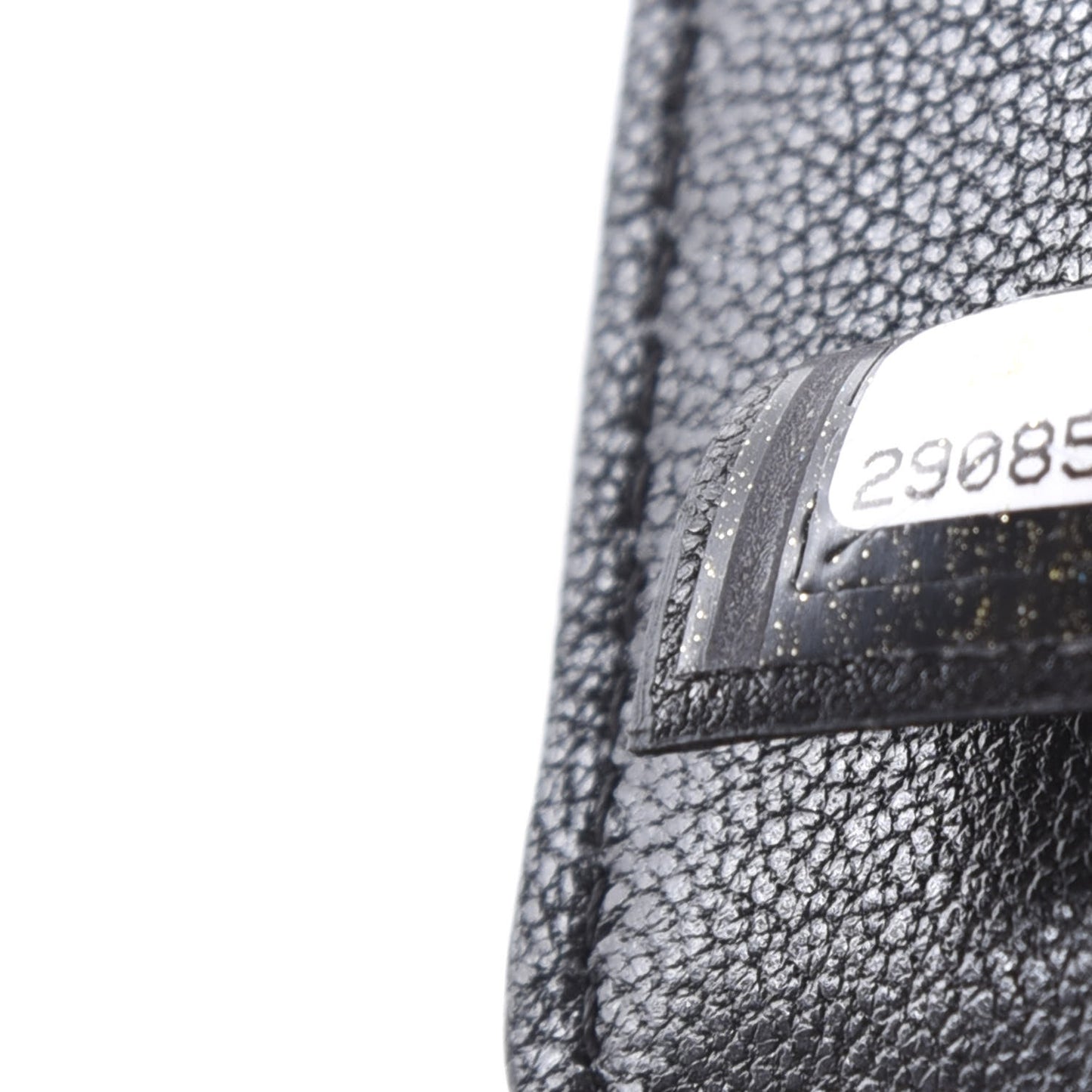 Lambskin Quilted Chanel 19 Luggage Tag Black