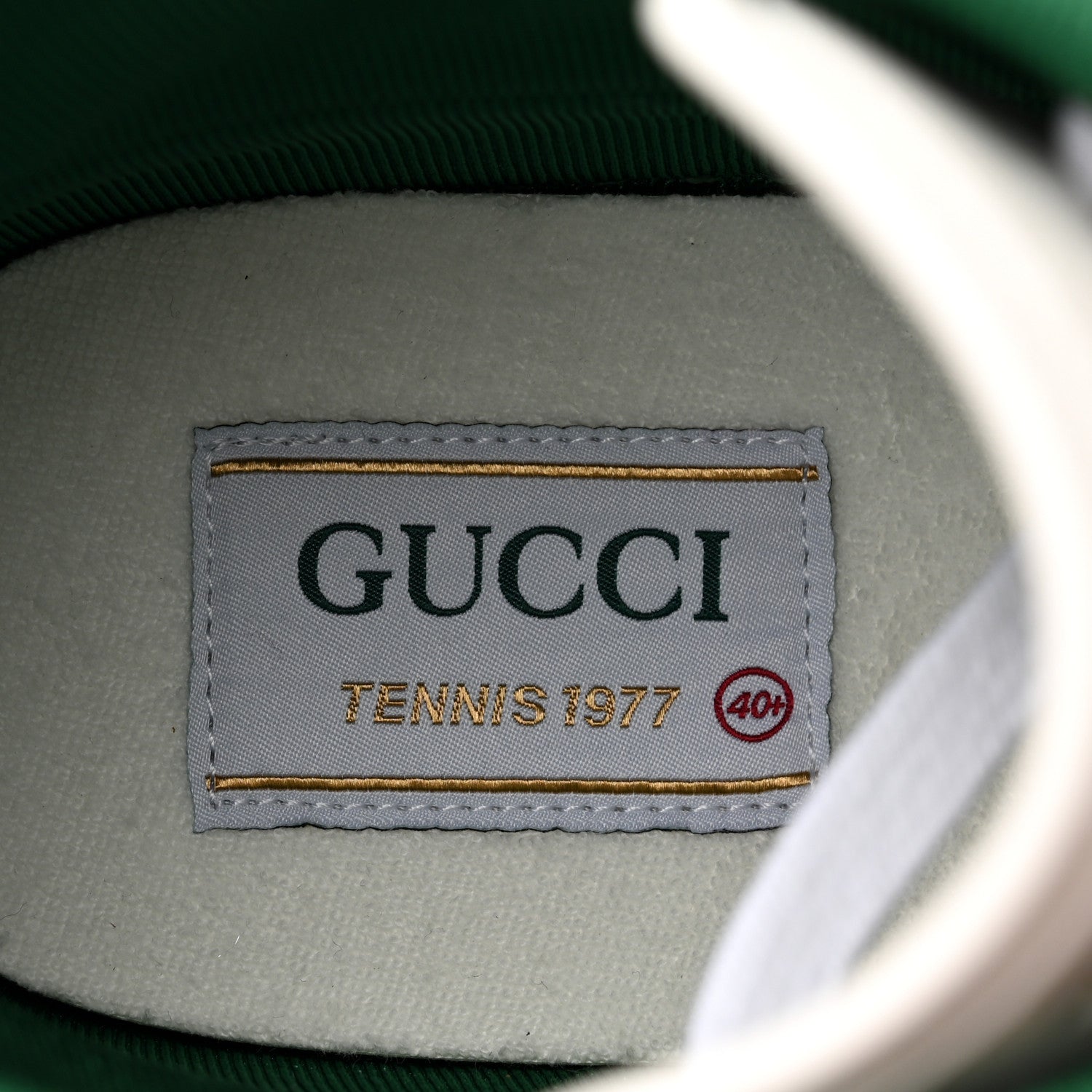 Gucci Calfskin Web Womens 1977 Tennis High Top Sneakers 40.5 White 7 of 8