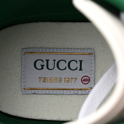 Gucci Calfskin Web Womens 1977 Tennis High Top Sneakers 40.5 White 7 of 8