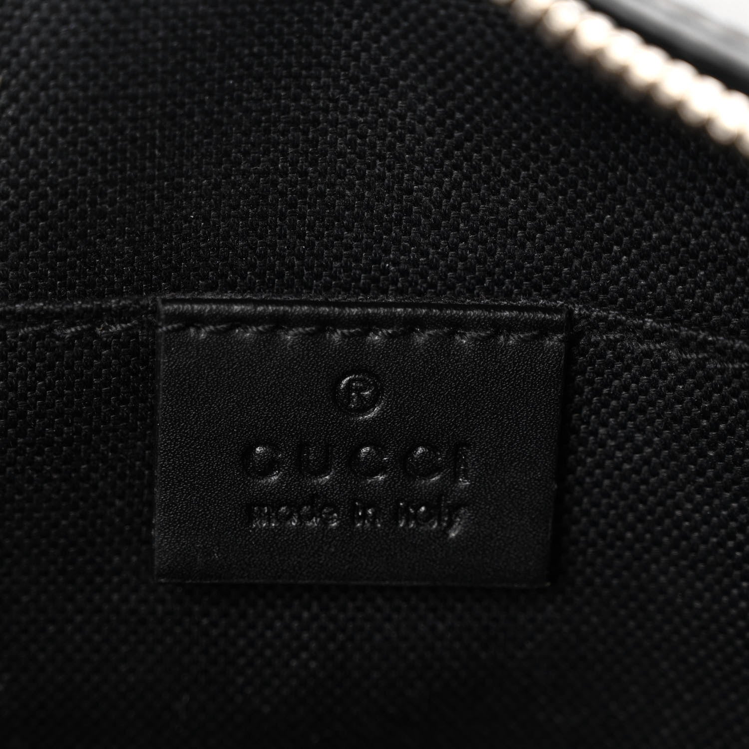 Gucci GG Supreme Monogram Web Shoulder Bag Black Grey 6 of 11