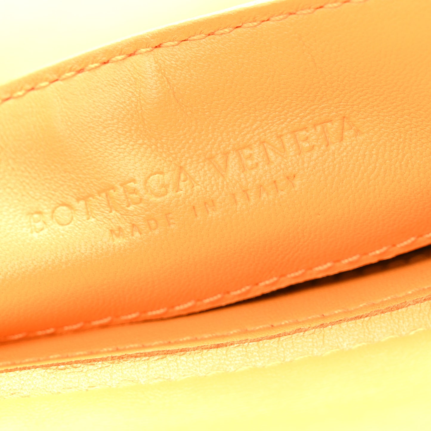 Nappa Intrecciato Flap Crossbody Orange