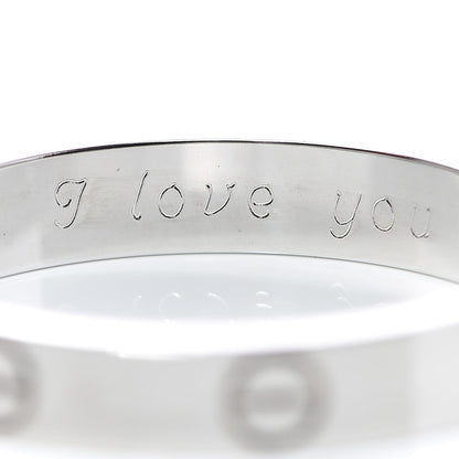 Cartier 18K White Gold 3.5mm LOVE Wedding Band Ring 60 9.25 5 of 8