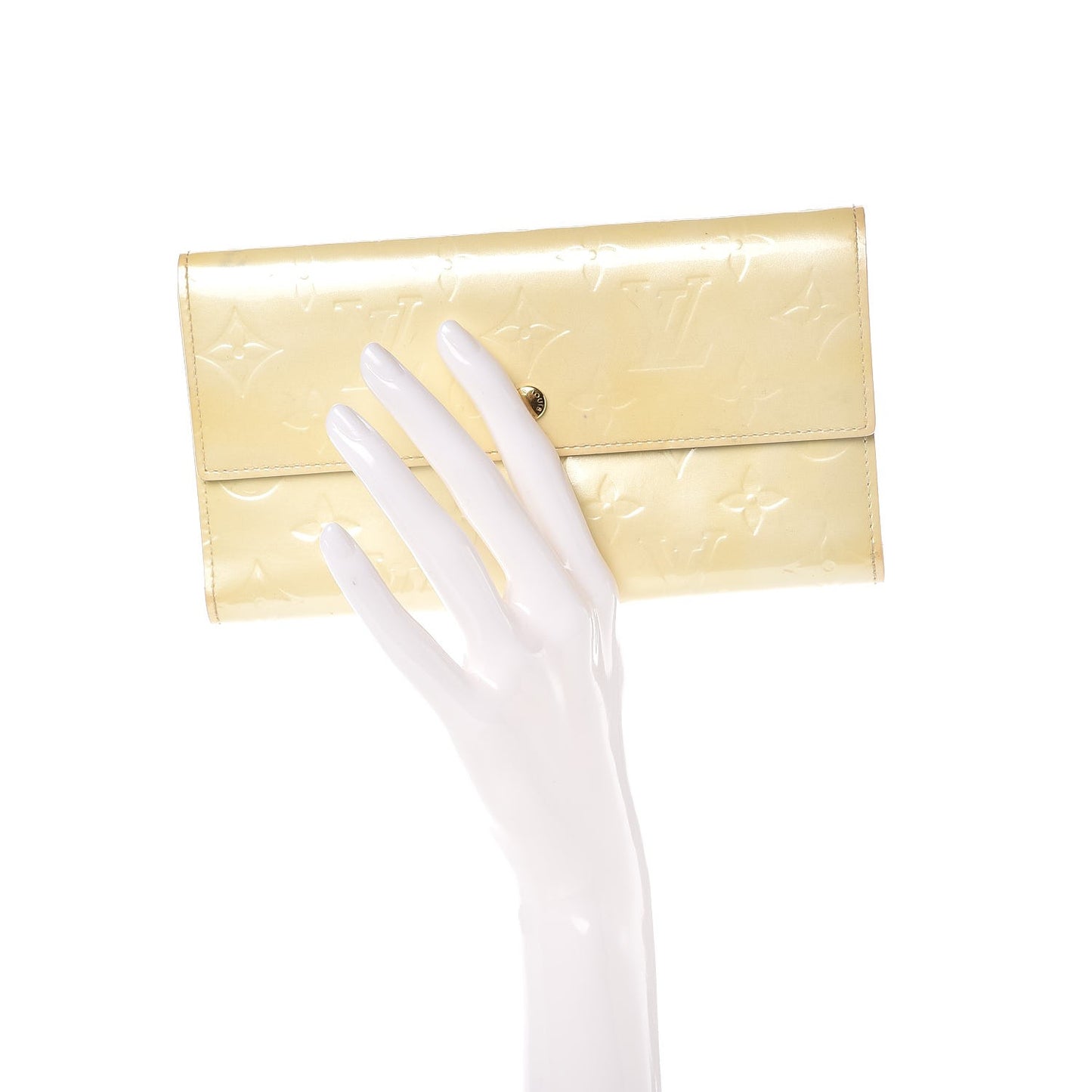 Vernis Porte Tresor International Wallet Perle