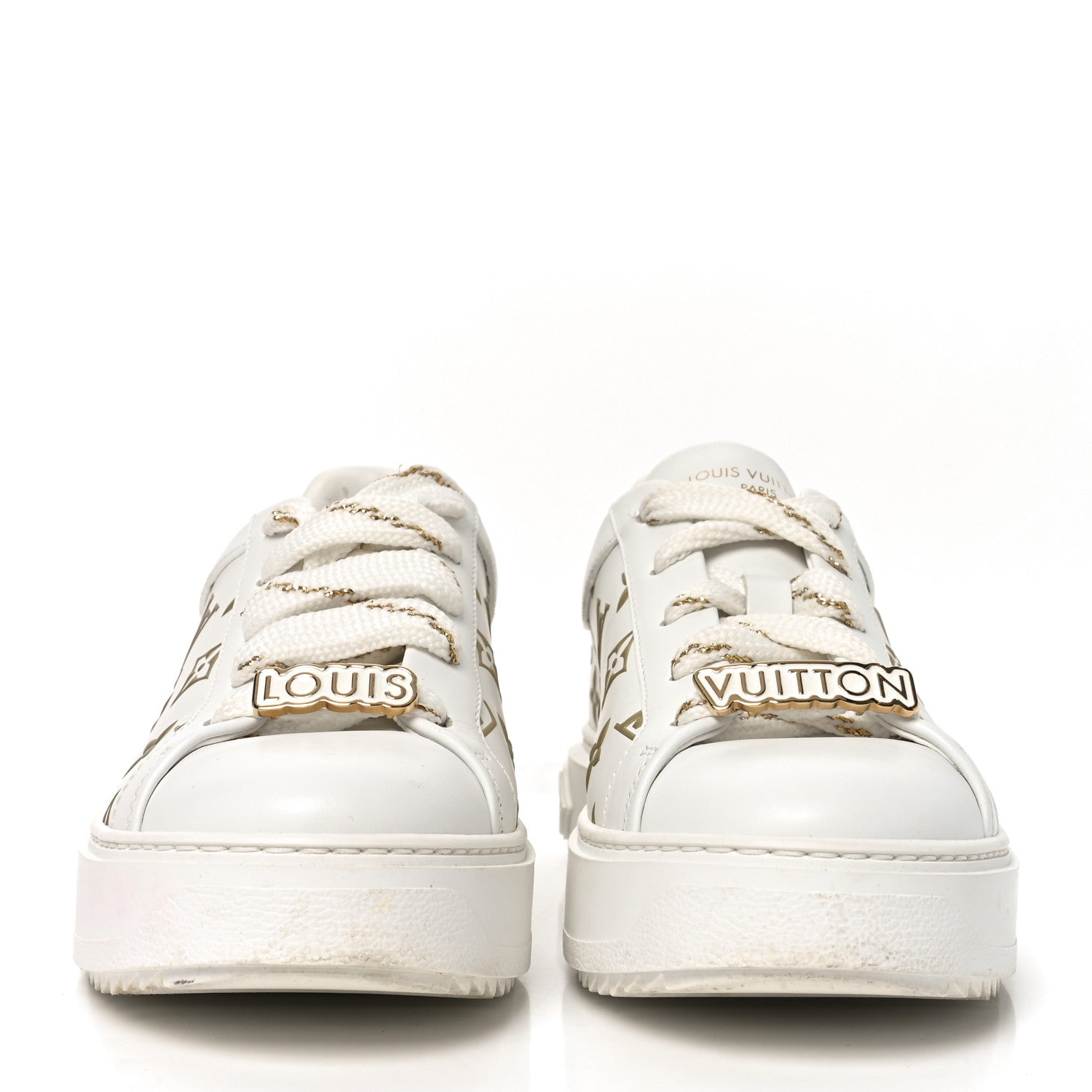 Louis Vuitton Monogram Time Out Sneakers 39 Gold 3 of 8