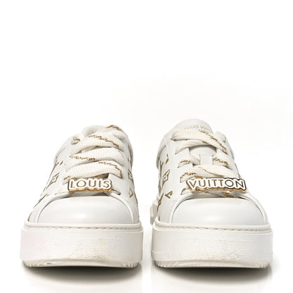 Louis Vuitton Monogram Time Out Sneakers 39 Gold 3 of 8