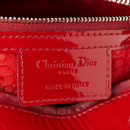 Christian Dior Patent Cannage Large Lady Dior Red 6 of 10