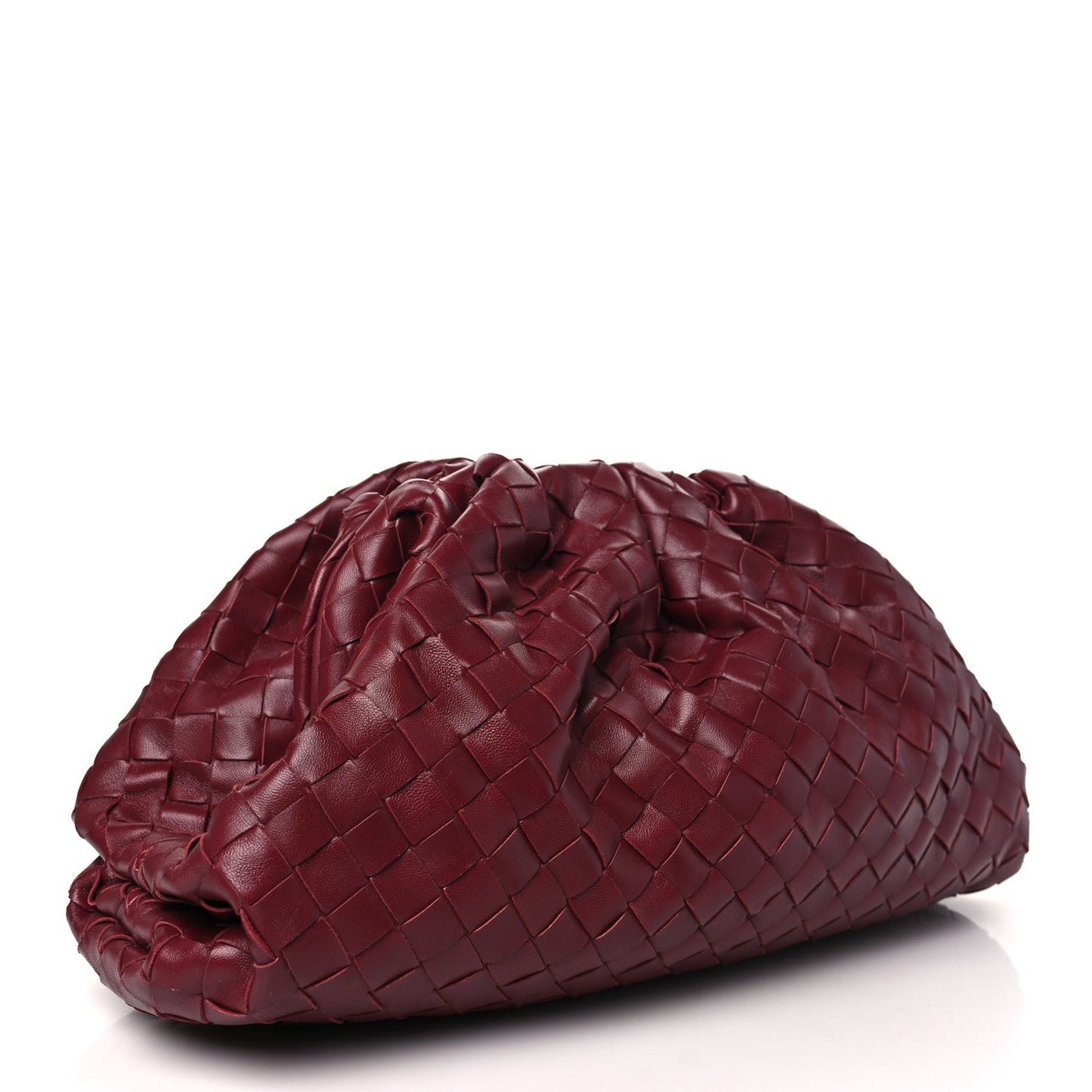 Nappa Maxi Intrecciato The Pouch Oversized Clutch Bordeaux