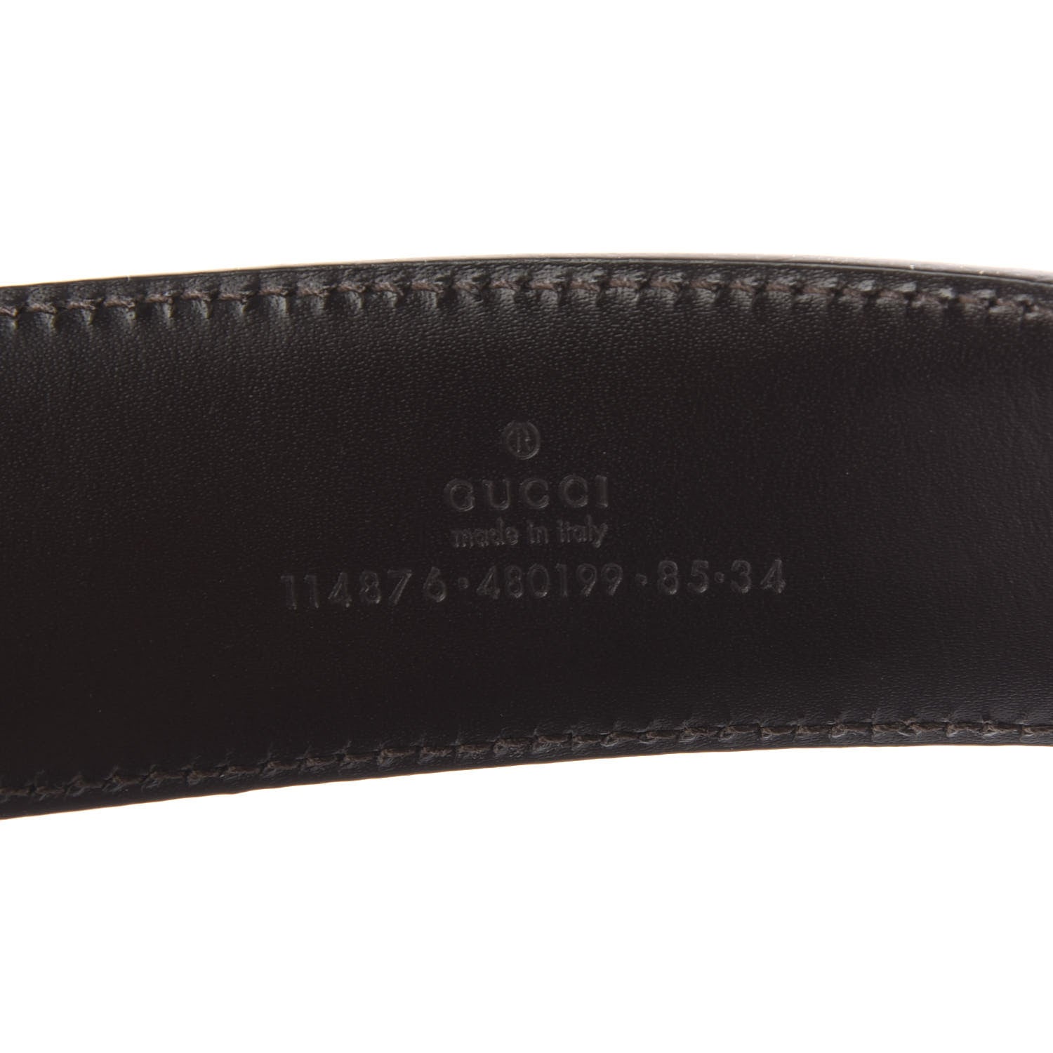Gucci Monogram Interlocking G Belt 85 34 Dark Brown 6 of 6