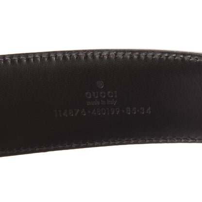 Gucci Monogram Interlocking G Belt 85 34 Dark Brown 6 of 6