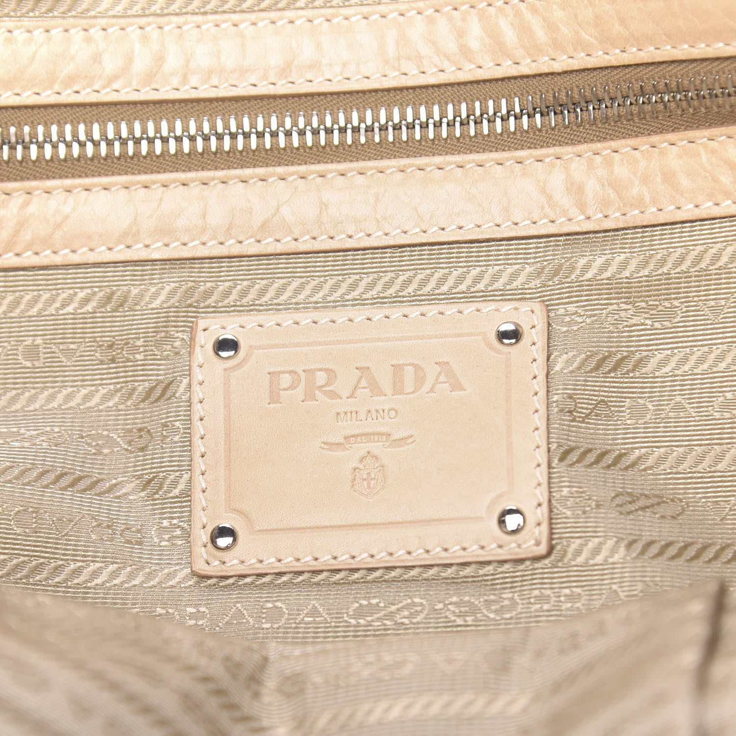Prada Nappa New Look Tote Beige 5 of 11