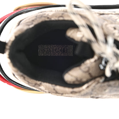 Balenciaga X GUCCI GG Supreme Monogram Allover Logo Womens Triple S Sneakers 40 Beige Ebony Mystic White 7 of 11