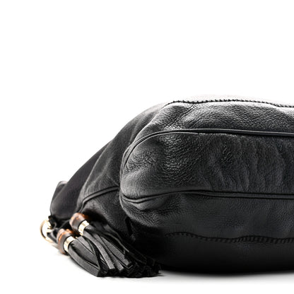 Gucci Pebbled Calfskin Medium New Jackie Shoulder Bag Black 9 of 10