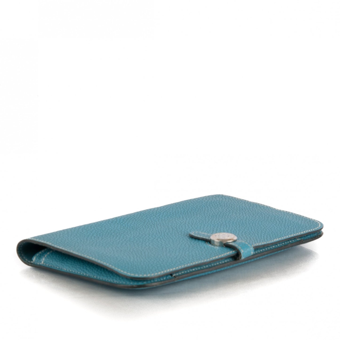 Togo Dogon Duo Wallet Blue Jean