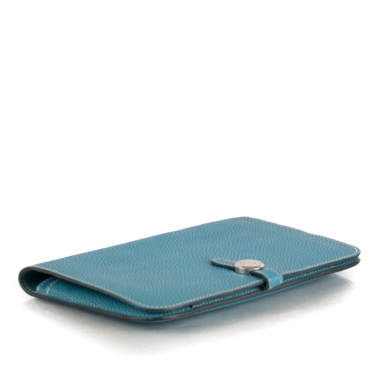 Hermes Togo Dogon Duo Wallet Blue Jean 4 of 9