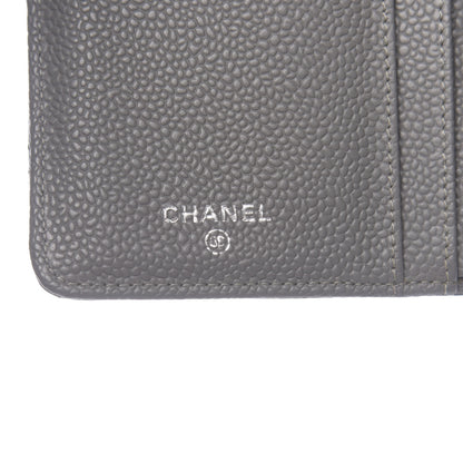 Chanel Caviar Quilted Yen Wallet Grey 6 of 9