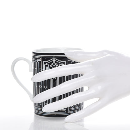 Hermes Porcelain H Deco Mug N°2 Black 2 of 6