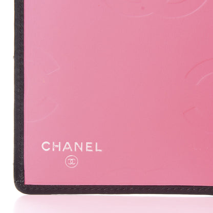Chanel Calfskin Quilted Cambon Yen Wallet Black White 5 of 9