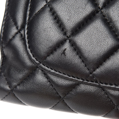 Chanel Lambskin Quilted Zipped Pocket Wallet Black 8 of 8