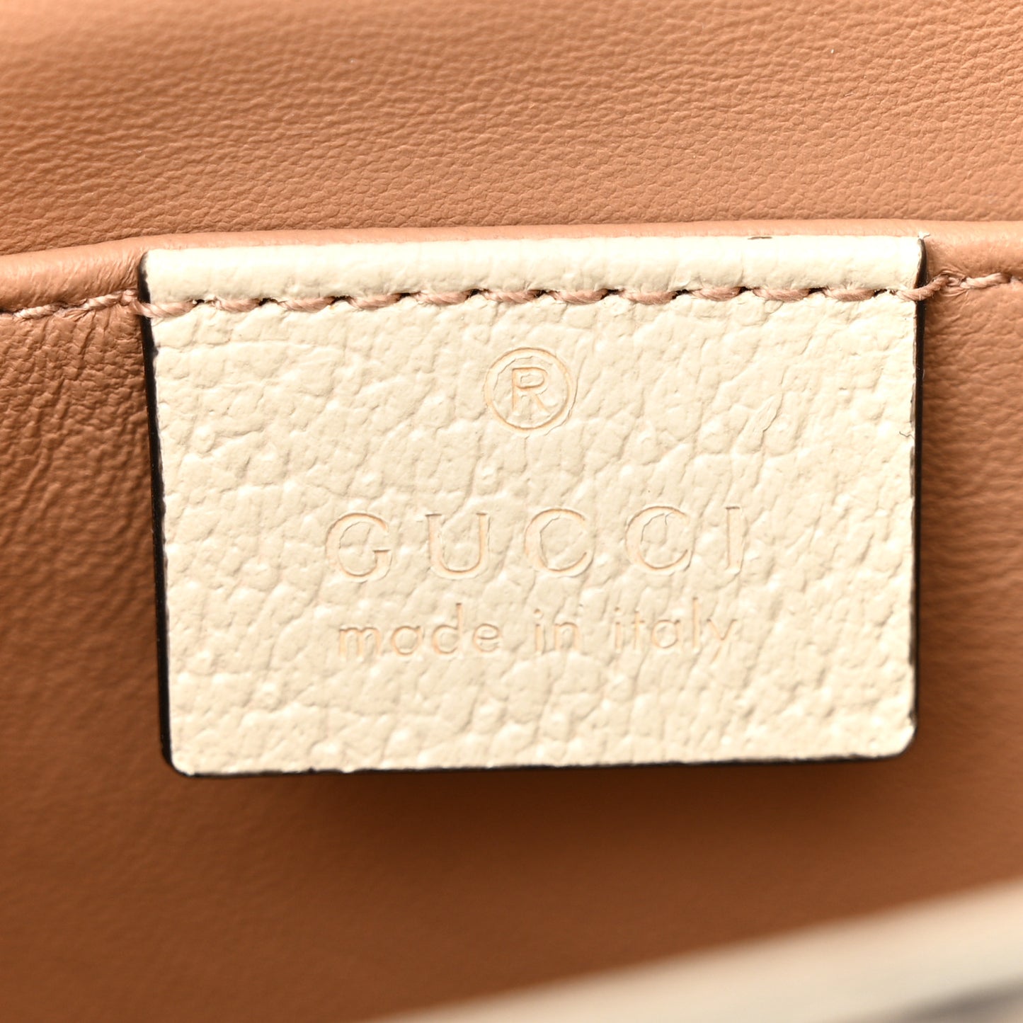 GG Supreme Monogram Berry Textured Dollar Calfskin Small Padlock Shoulder Bag Beige Ebony Light Copper Mystic White