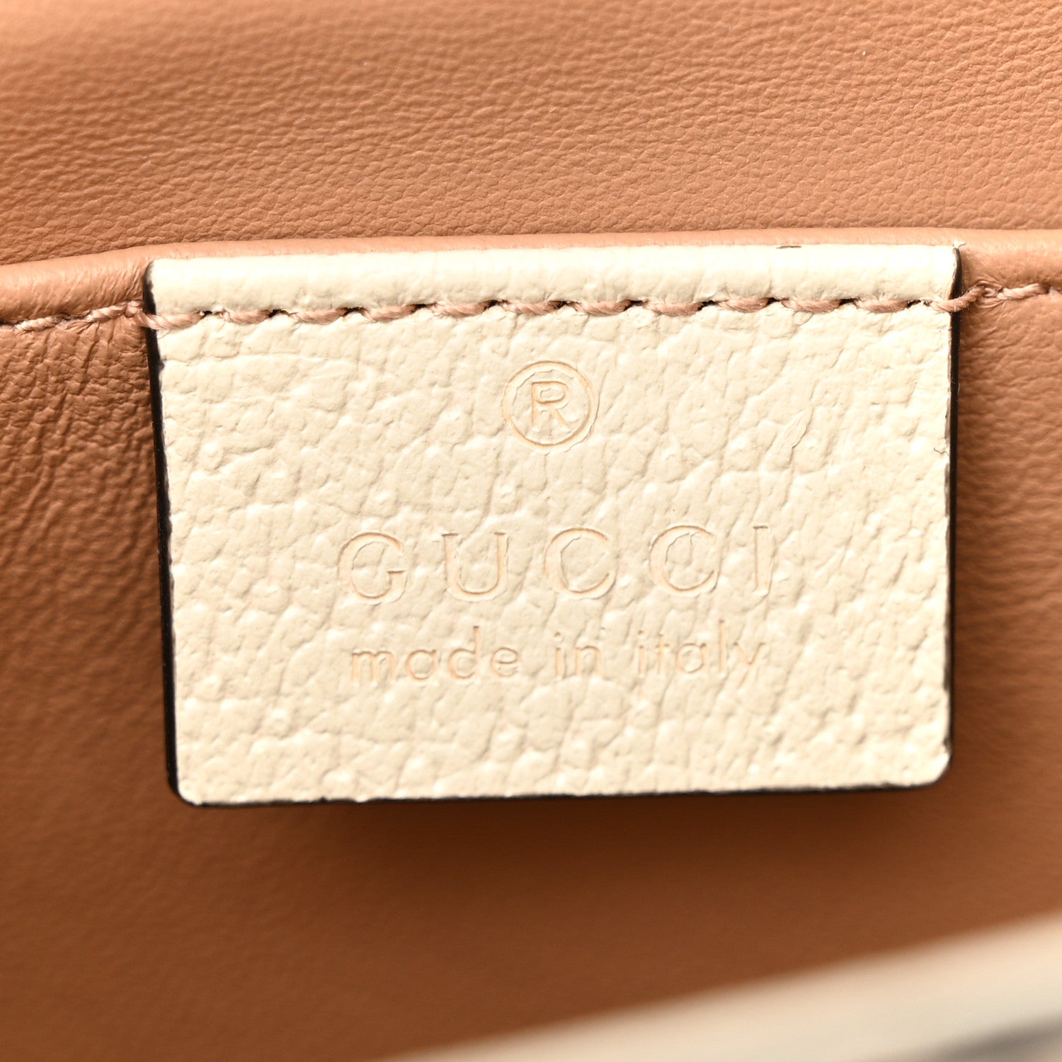 Gucci GG Supreme Monogram Berry Textured Dollar Calfskin Small Padlock Shoulder Bag Beige Ebony Light Copper Mystic White 6 of 10