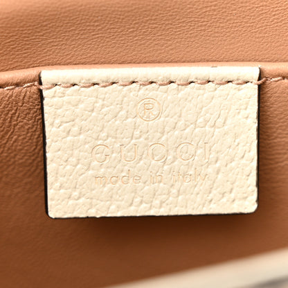 Gucci GG Supreme Monogram Berry Textured Dollar Calfskin Small Padlock Shoulder Bag Beige Ebony Light Copper Mystic White 6 of 10