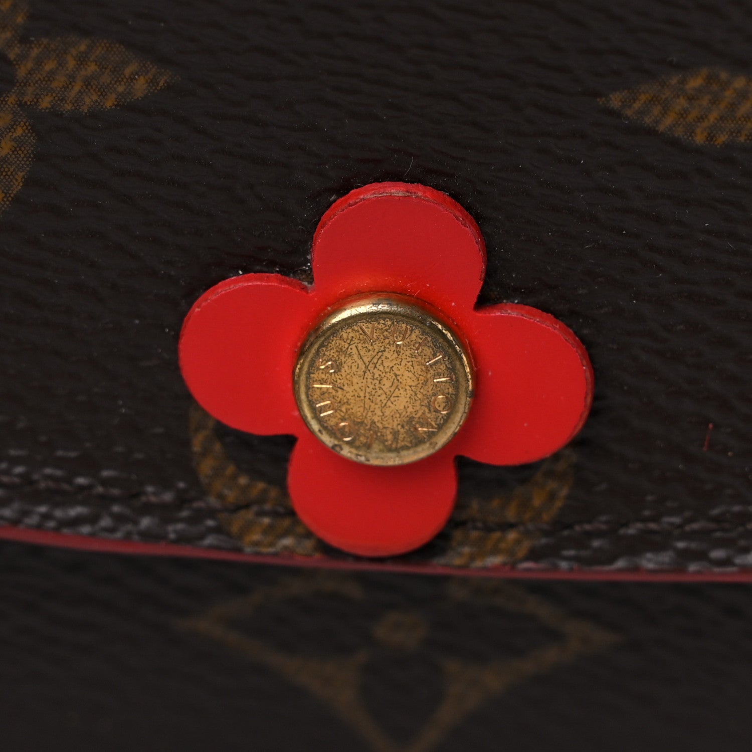 Louis Vuitton Monogram Bloom Flower Emilie Wallet Coquelicot 12 of 13