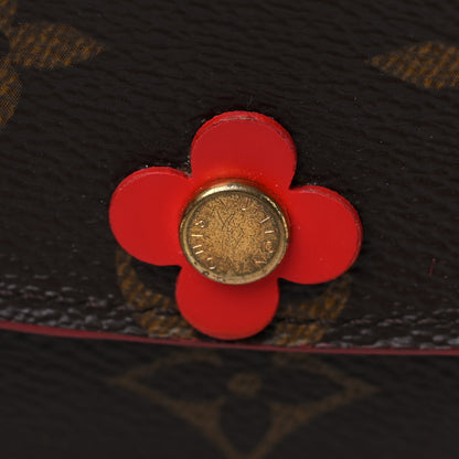 Louis Vuitton Monogram Bloom Flower Emilie Wallet Coquelicot 12 of 13