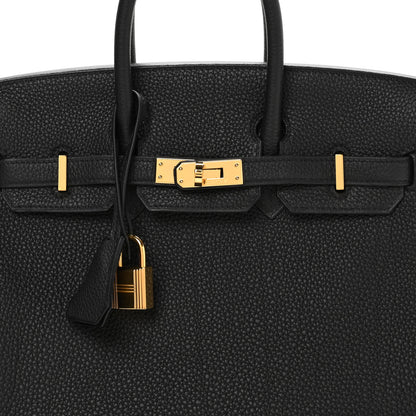 Hermes Togo Birkin 25 Black 8 of 11
