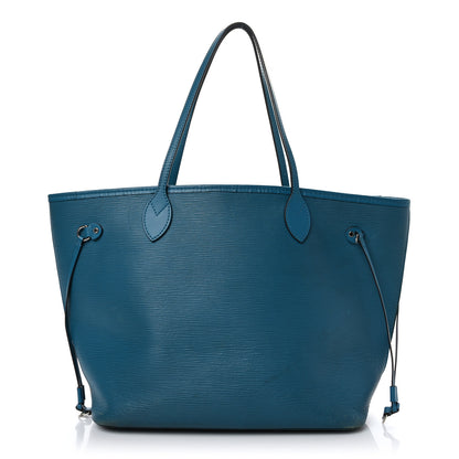 Louis Vuitton Epi Neverfull MM Cyan 1 of 10