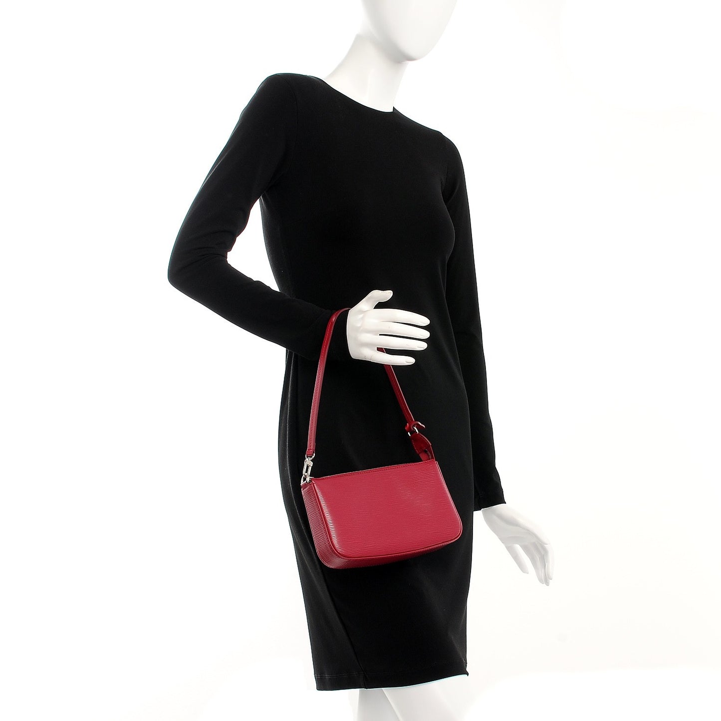 Epi Pochette Accessories NM Fuchsia