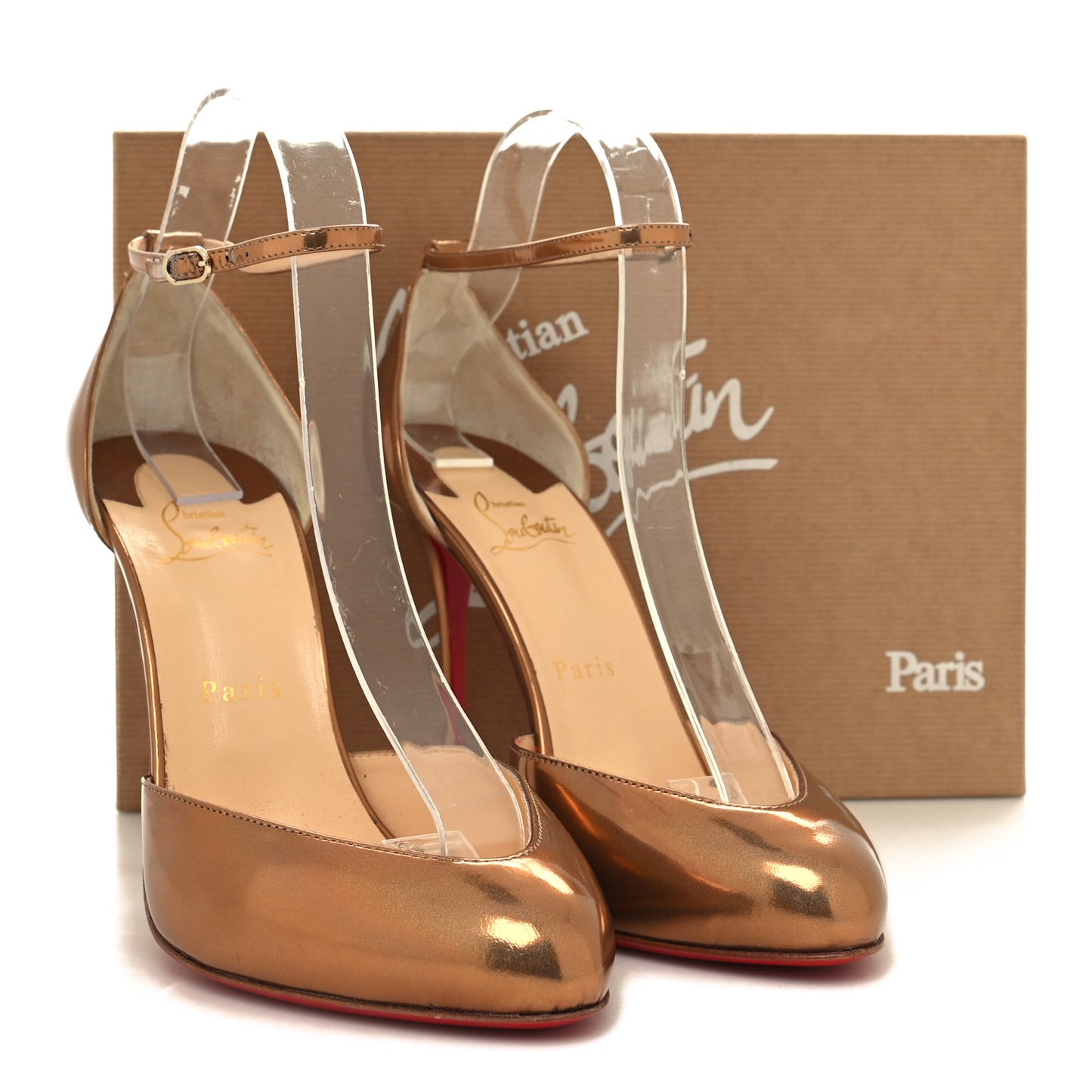 Metallic Patent Dollyla 100 Pumps 40 Cappuccino