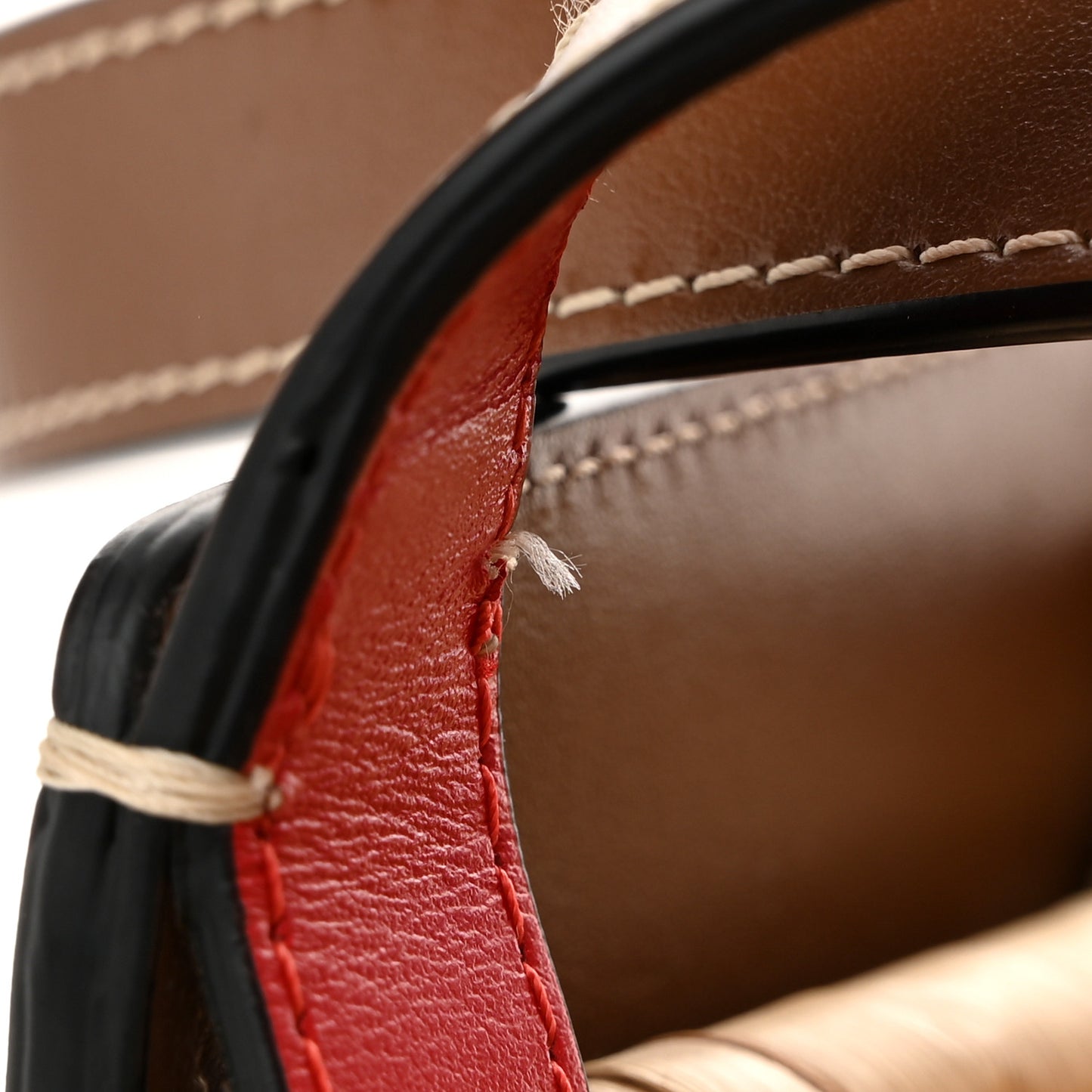 Woven Straw Loubishore Tote Beige