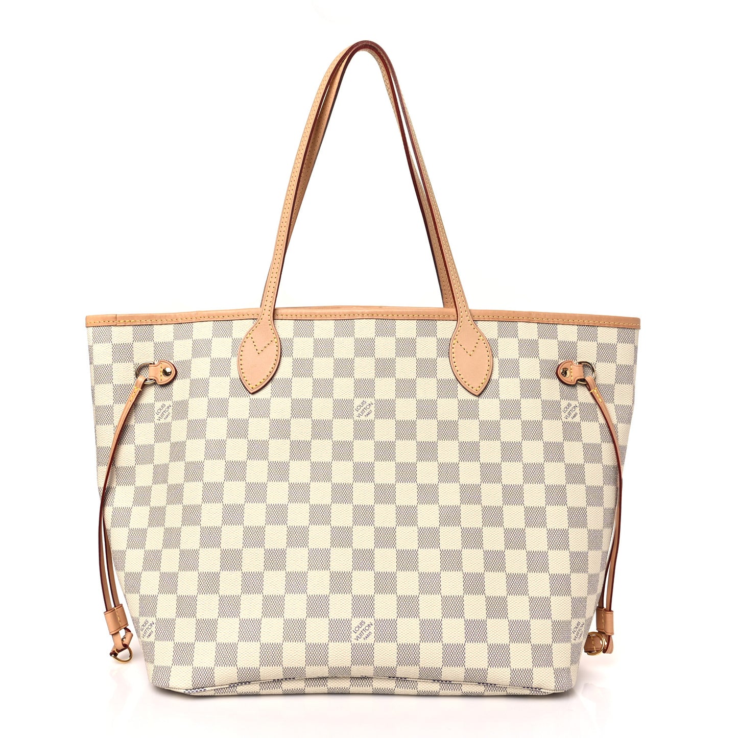 Damier Azur Neo Neverfull MM Rose Ballerine