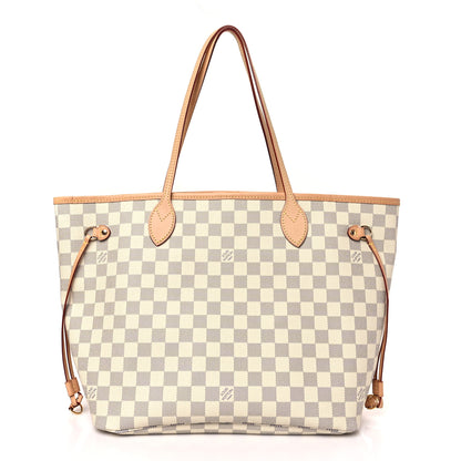 Louis Vuitton Damier Azur Neo Neverfull MM Rose Ballerine 3 of 10