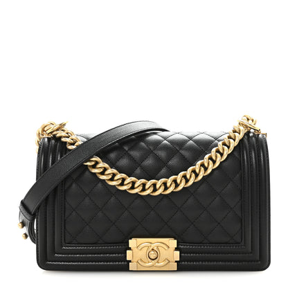 Chanel Caviar Quilted Medium Boy Flap Black 1 of 10