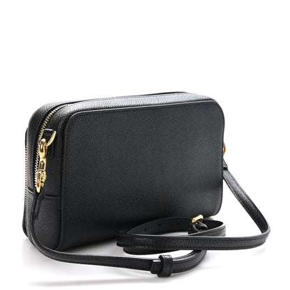 Christian Dior Grained Calfskin Caro Double Pouch Black 3 of 11
