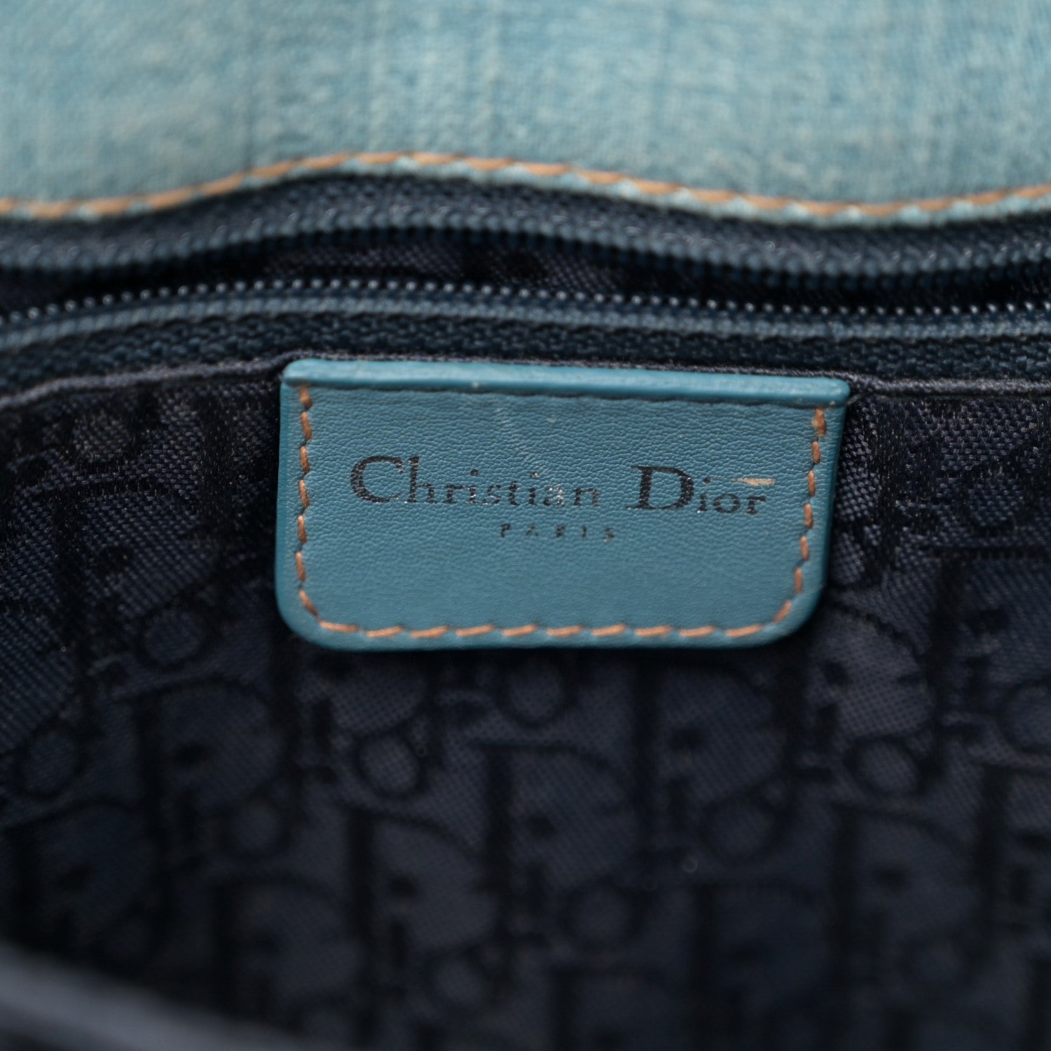 Christian Dior Denim Admit It Hobo Blue 6 of 15