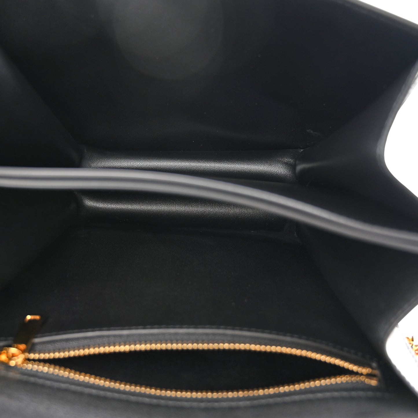 Shiny Calfskin College Triomphe Black