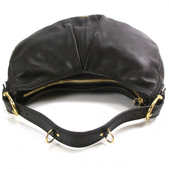 Leather Malika Hobo Dark Brown