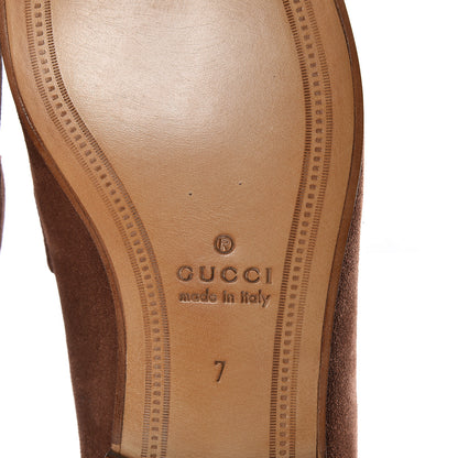Gucci Suede Web Mens Horsebit Loafers 7 Brown 11 of 12