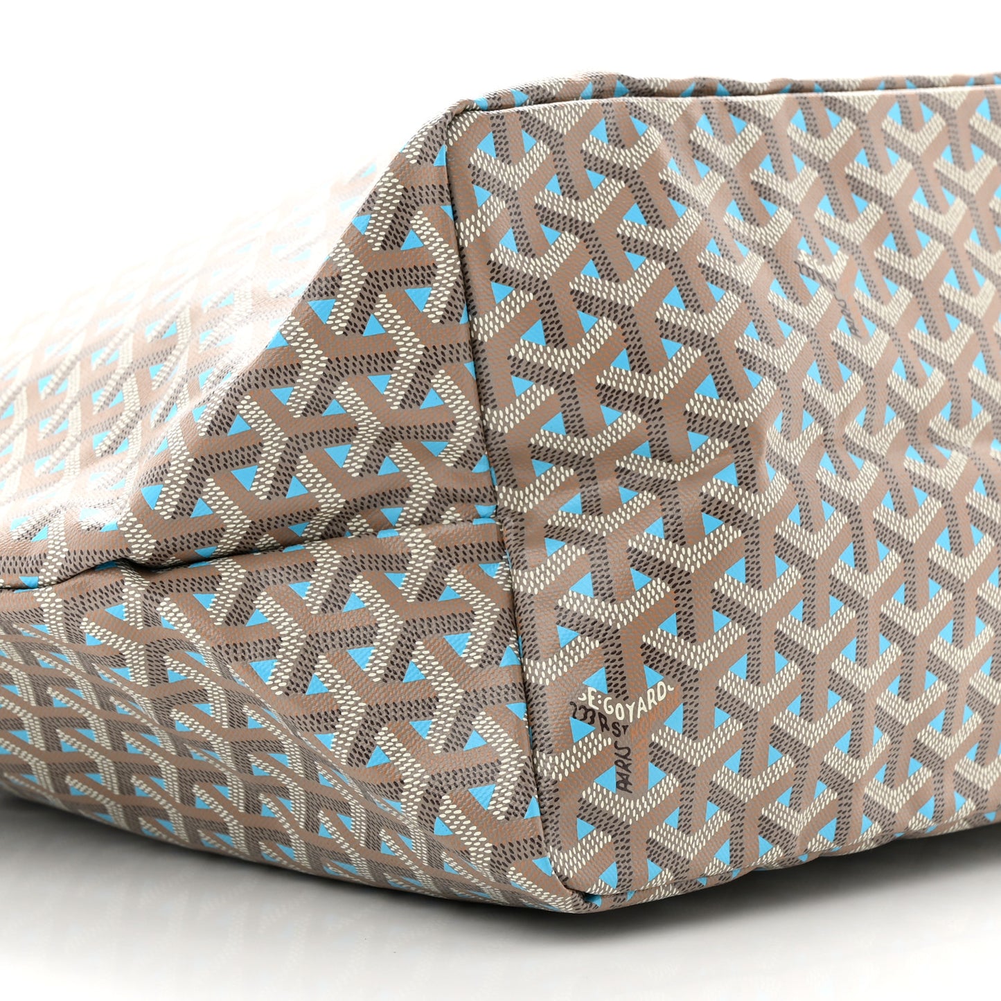Goyardine Saint Louis Claire Voie GM Grege Turquoise