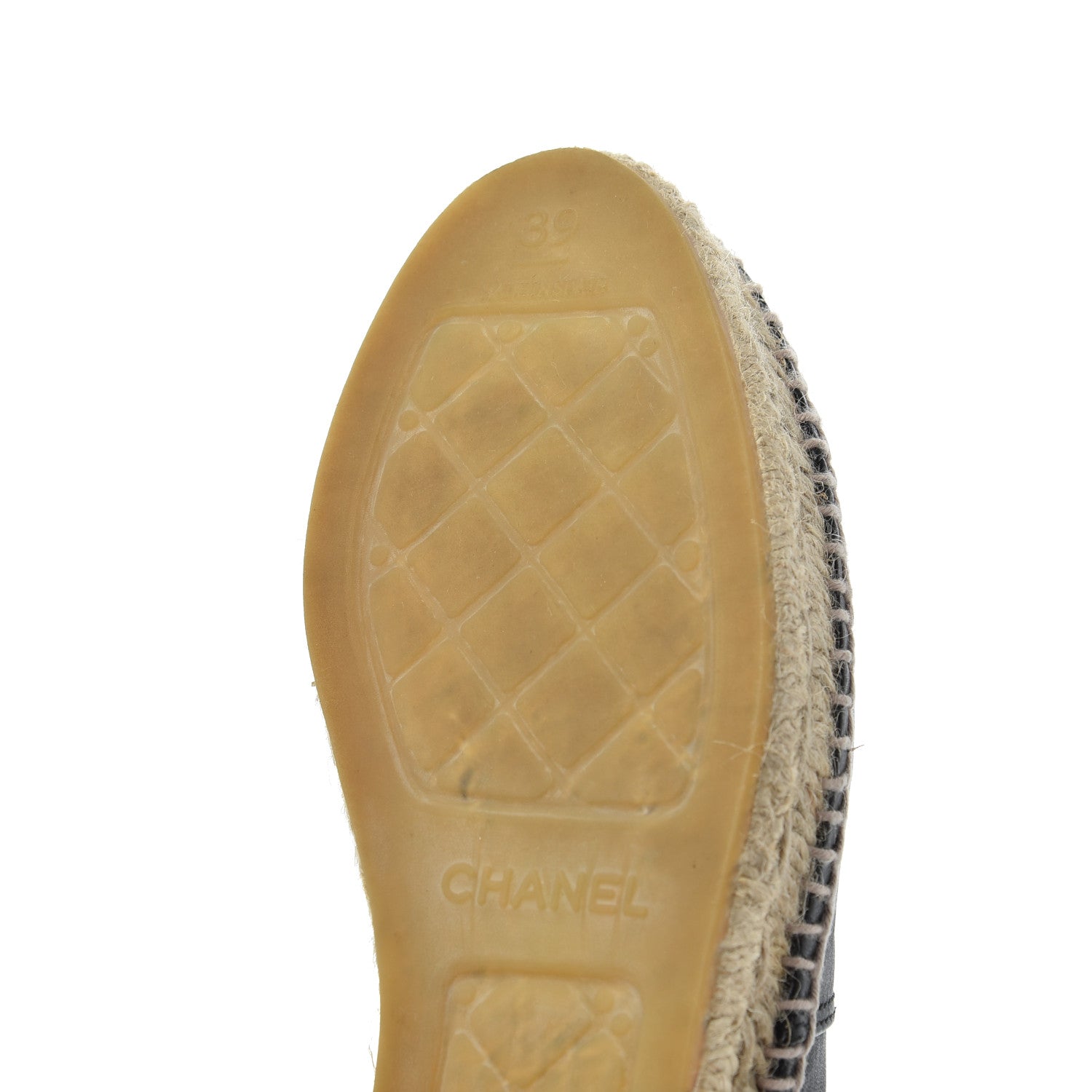 Chanel Lambskin CC Espadrilles 39 Black 26 of 27