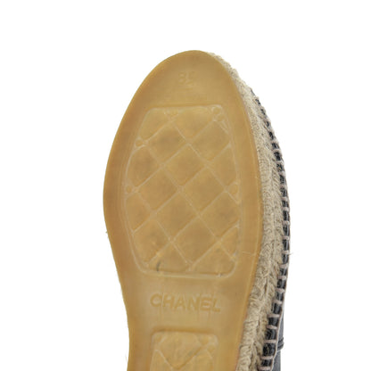 Chanel Lambskin CC Espadrilles 39 Black 26 of 27
