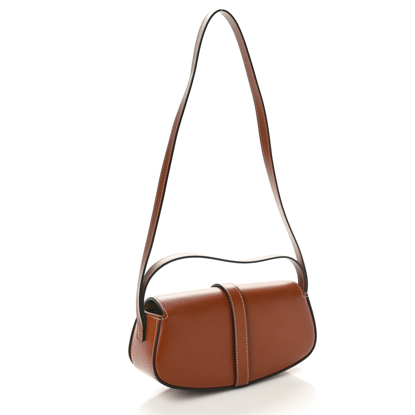 Smooth Calfskin Tabou Clutch On Strap Tan