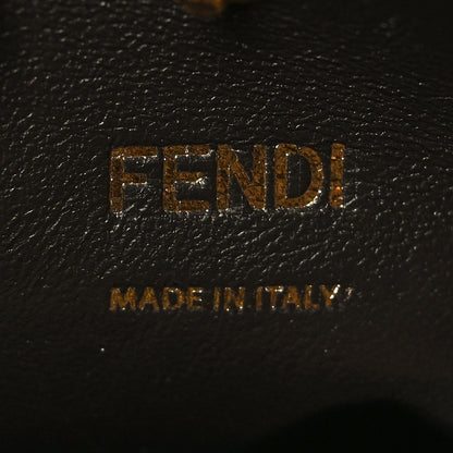 Fendi Vitello Seta Nabuk Pequin Medium Peekaboo X-Lite Ebano Tobacco Moro 6 of 9