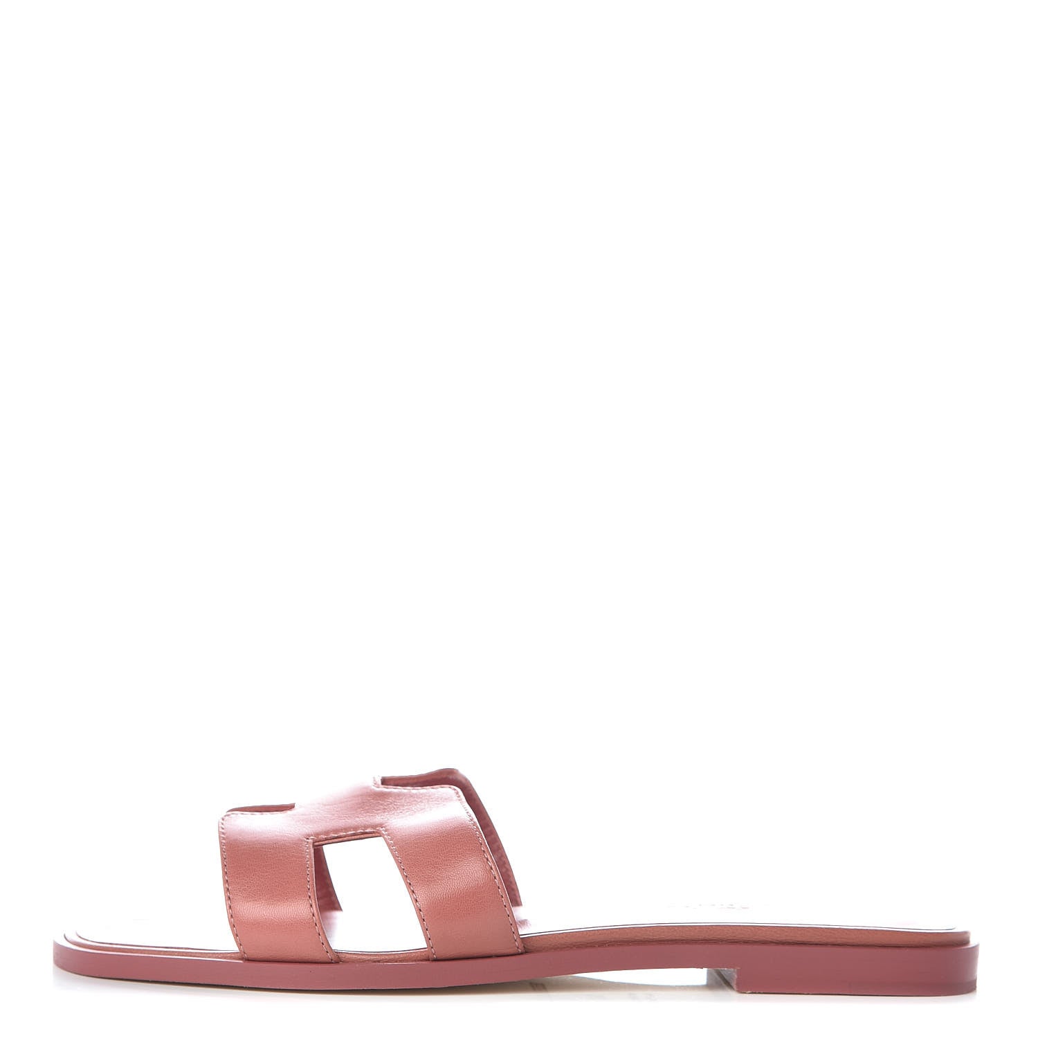 Hermes Chevre Oran Sandals 38 Rouge Blush 1 of 7