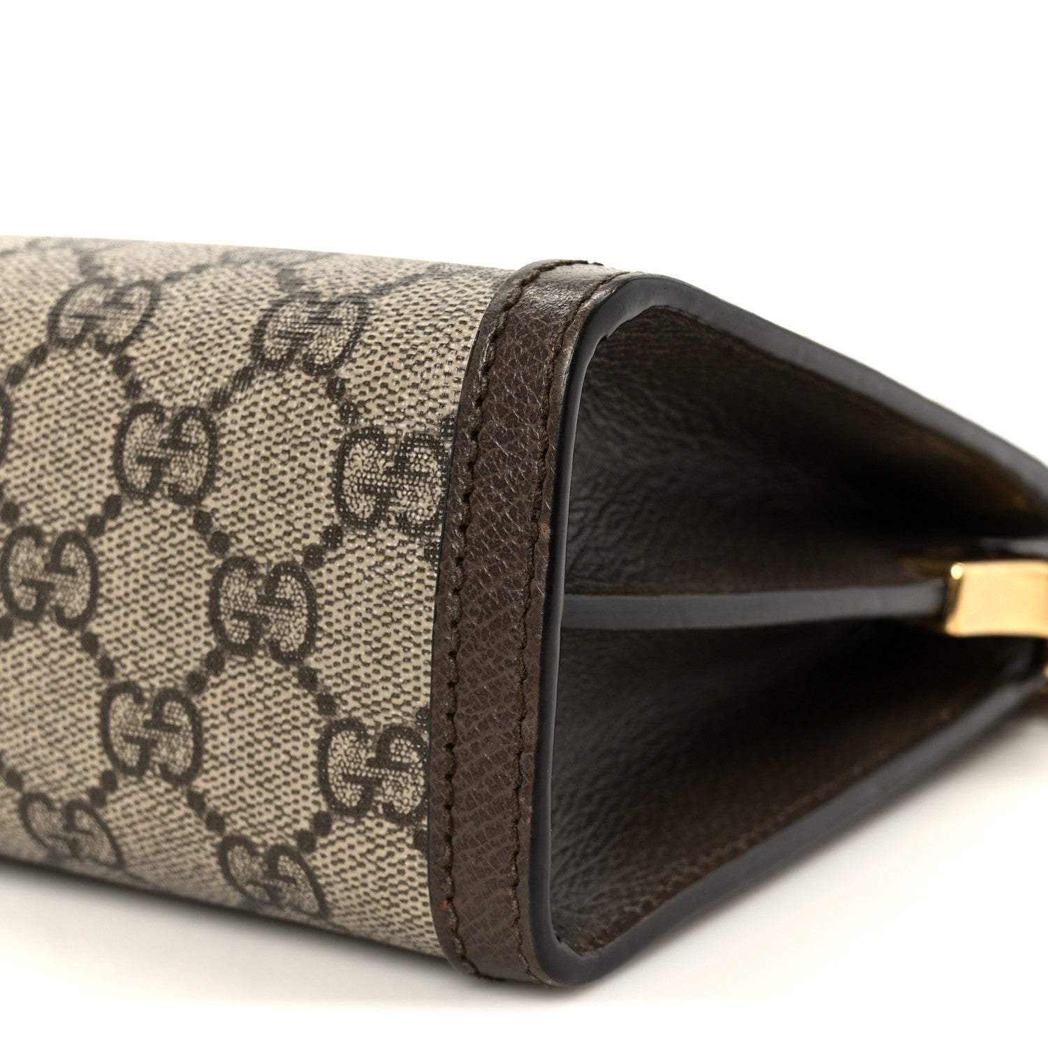 Gucci GG Supreme Monogram Web Small Ophidia Chain Shoulder Bag Brown 11 of 11