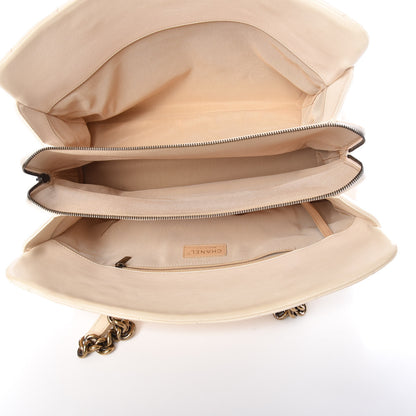 Chanel Calfskin Quilted Small Perfect Edge Tote White 5 of 9