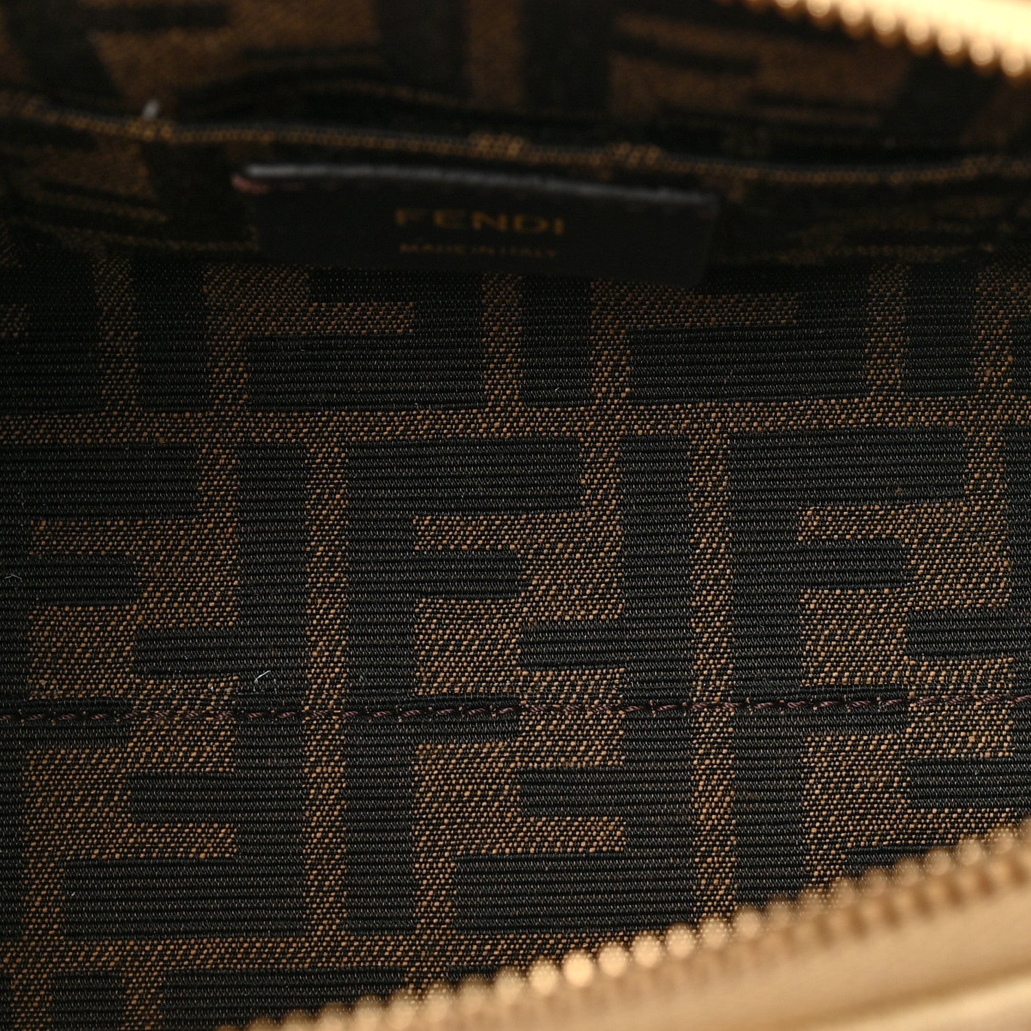 Fendi Paglia Chicco Riso Vitello King Plexiglass Logo Embroidered Mini By The Way Top Handle Boston Bag Alchemy Brandy 5 of 9